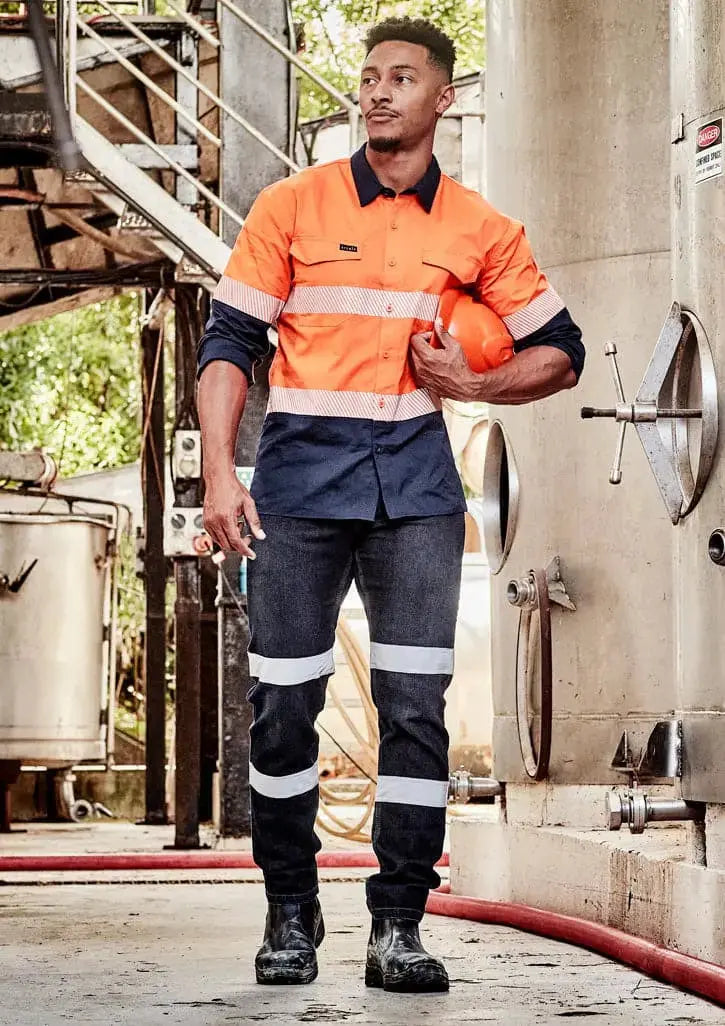 Syzmik Workwear Men's Biomotion Taped Stretch Jean ZP907 Work Wear Syzmik